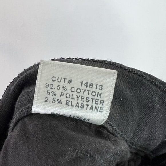 J Brand Mid Rise Rail Black Skinny Jeans in Graphite - Picture 7 of 8